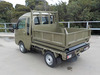 It is a picture of the khaki  daihatsu hijet dump in 2022,Sub Photo 3 Stock No.Y049229