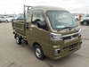It is a picture of the khaki  daihatsu hijet dump in 2022,Sub Photo 1 Stock No.Y049229