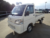 It is a picture of the white daihatsu hijet truck in 2013,Sub Photo 1 Stock No.Y049262