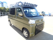 It is a picture of the khaki daihatsu hijet deck van in 2023,First Photo Stock No.Y049588