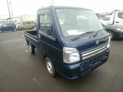 It is a picture of the navy blue suzuki carry  truck in 2019,First Photo Stock No.Y058031