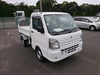It is a picture of the white suzuki carry scissors dump in 2025,Sub Photo 7 Stock No.Y059926
