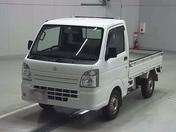 It is a picture of the white suzuki carry truck truck in 2015,First Photo Stock No.Y061502