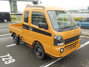 It is a picture of the orange suzuki carry jumbo in 2025,First Photo Stock No.Y062692